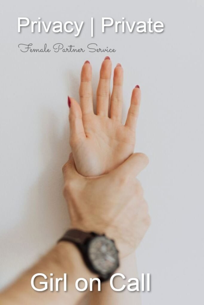 Hands gently holding a wrist for a discreet Gurgaon escort service